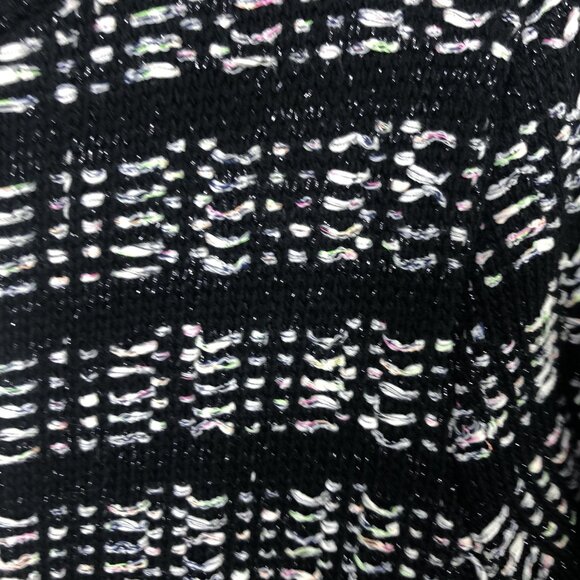 Zara Sweater Dress Womens Medium Black Knit Pockets 3/4 Sleeve ART 2142/049/330 - Picture 12 of 16